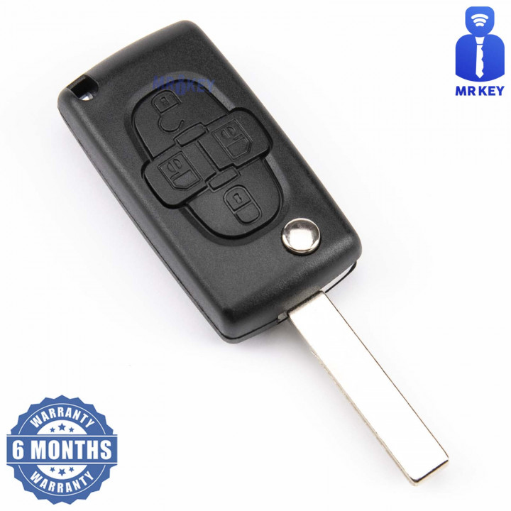 Citroen C8 Key Cover With 4 Buttons