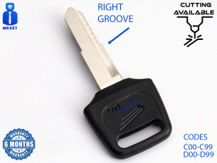 Key Right Groove for Honda Motorcycle Scooter ATV Codes C00-C99 D00–D99