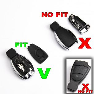 Mercedes Remote Key Shell With 3 Buttons