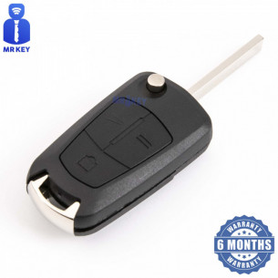 Opel Flip Key Shell With 3 Buttons