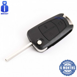 Opel Flip Key Shell With 3 Buttons