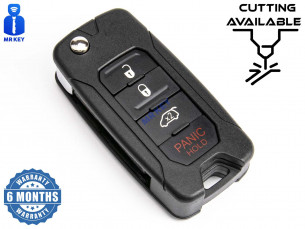 Key Shell With 4 Buttons for Jeep Chrysler Dodge