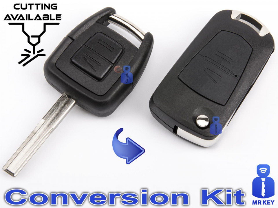 Opel Key Upgrade / Conversion Kit With 2 Buttons