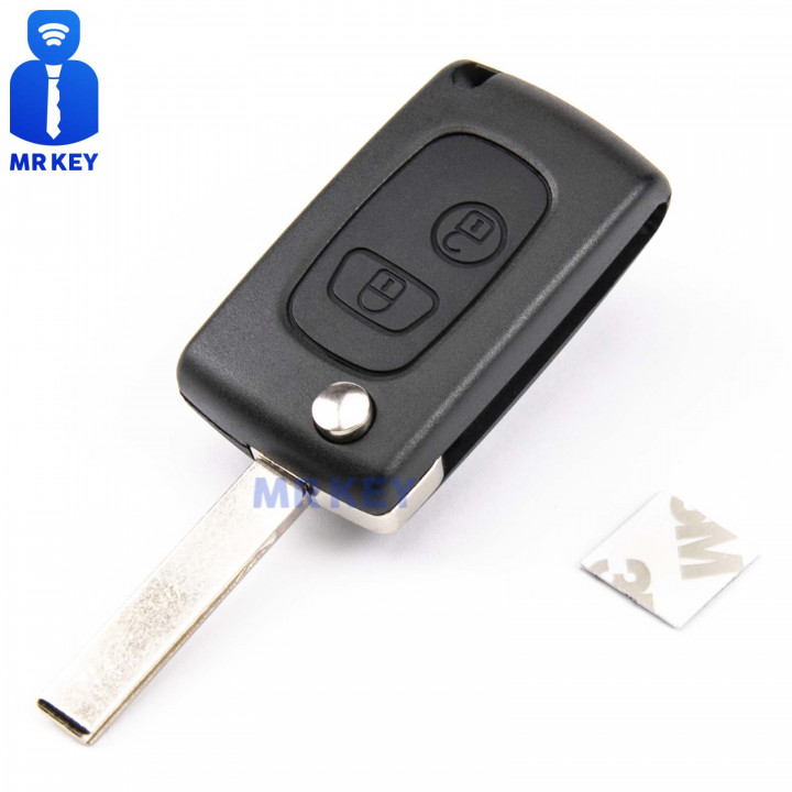 Key Upgrade Kit Peugeot with 2 Buttons