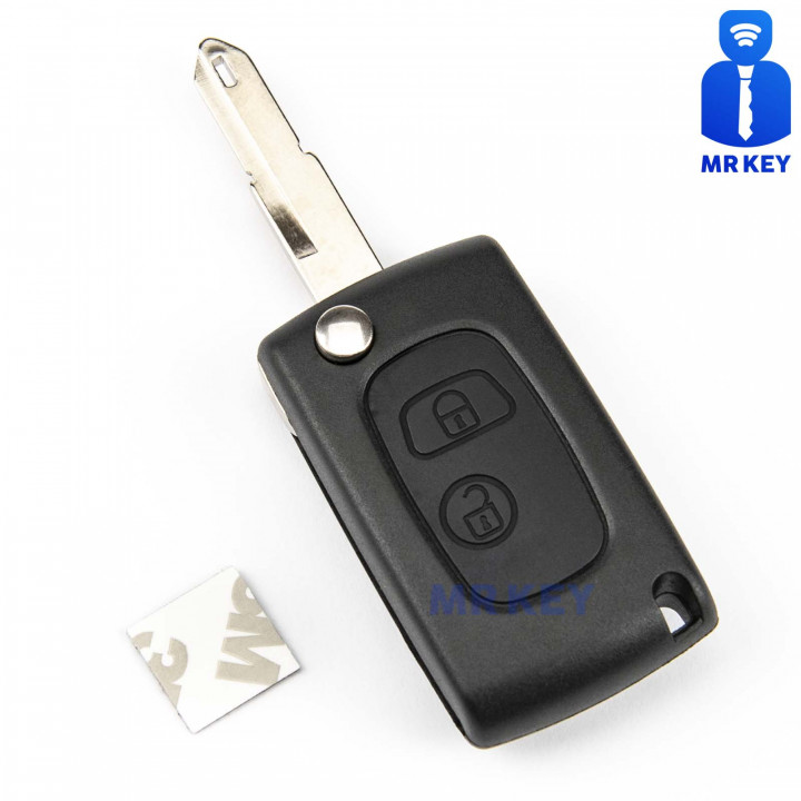 Peugeot Flip Key Conversion Kit With 2 Buttons