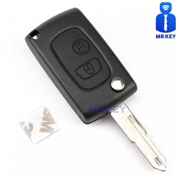 Peugeot Flip Key Conversion Kit With 2 Buttons