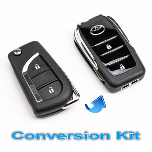 Key Upgrade / Conversion Kit With 2 Buttons for Toyota