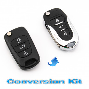 Key Upgrade / Conversion Kit With 3 Buttons for Hyundai