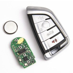 Keyless Go Clé avec 4 Boutons 868Mhz pour BMW