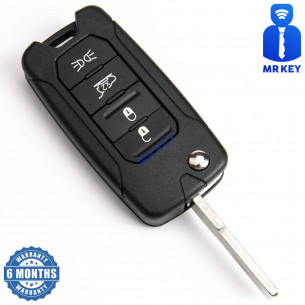 Keyless Key Shell With 4 Buttons for Jeep