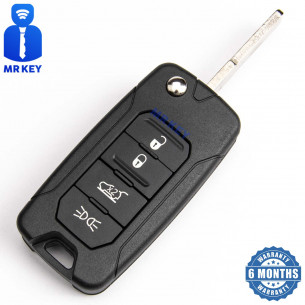 Keyless Key Shell With 4 Buttons for Jeep