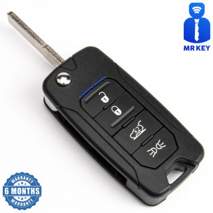 Keyless Key Shell With 4 Buttons for Jeep