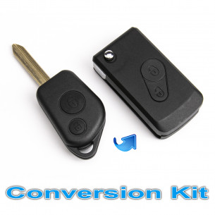 Kit de conversion clé Citroen avec 2 boutons