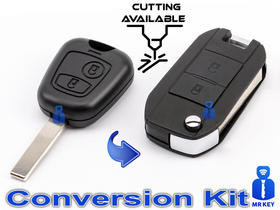 Kit de Upgrade / Conversie Cheie Citroen Cu 2 Butoane