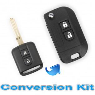 Κιτ μετατροπής κλειδιού για Nissan Navara Qashqai X-Trail με 2 κουμπιά - Aftermarket
