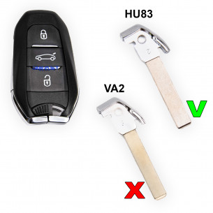 Lama HU83 per Peugeot Citroen Opel Chiave - Aftermarket