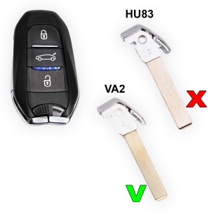 Lama VA2 per Peugeot Citroen Opel Chiave - Aftermarket