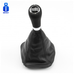 Leather Gear Knob Shift Boot Frame 6 Speed For Mercedes