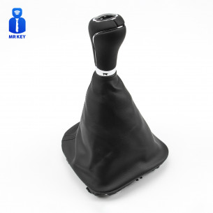 Leather Gear Knob Shift Boot Frame 6 Speed For Mercedes