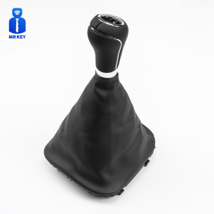 Leather Gear Knob Shift Boot Frame 6 Speed For Mercedes