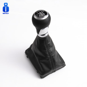 Leather Gear Shift Stick Knob 5 Speed For Audi