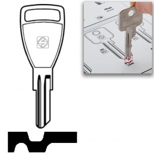 Llave para Ilco Cessna avión barco náutica coche tapón antipánico x2