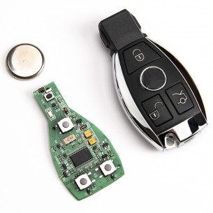 Mercedes Remote Car Key 433Mhz with 3 Buttons and Electronics