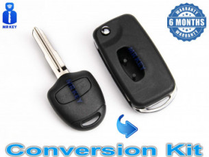 Mitsubishi Flip Key Cover With 2 Buttons