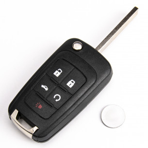 Opel Flip Key Case With 5 Buttons