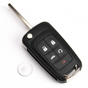 Opel Flip Key Case With 5 Buttons