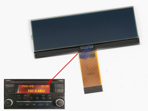 Οθόνη Nissan LCD για ραδιοφωνικό CD Player