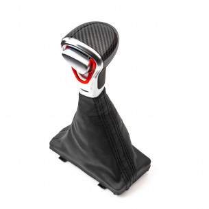 Pelle Leva Del Pomello Del Cambio Automatico LHD Per Audi A4 A5 A6 Q5 - Aftermarket