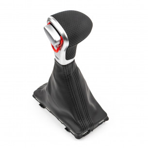 Pelle Traforata Leva Del Pomello Del Cambio Automatico per Audi A3 A4 Q5 LHD