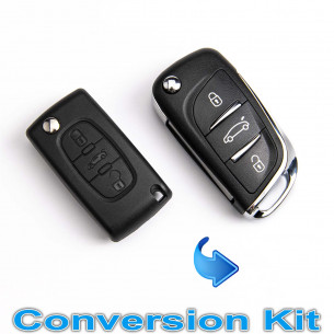 Peugeot 207 307 Citroen Berlingo 0536 Chiave Kit Conversione 3 Pulsante