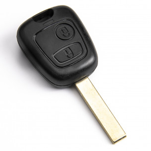 Peugeot Remote Car Key 433Mhz with 2 Buttons and Electronics