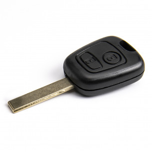 Peugeot Remote Car Key 433Mhz with 2 Buttons and Electronics