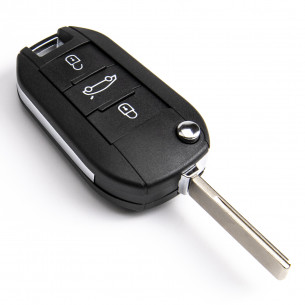 Peugeot Flip Car Key 1608504480 with Electronics