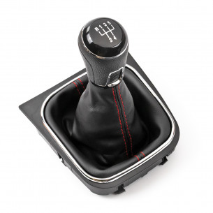 Pomello Del Caambio Cuffia Pu Pelle Per Volkswagen Golf Jetta Scirocco 5 Marce