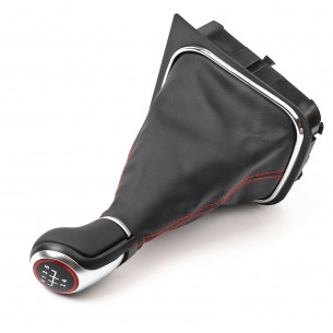 Pomello Del Caambio Cuffia Pu Pelle Per VW EOS Golf 5 V 6 VI Jetta 5 Marce