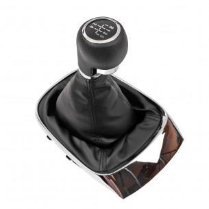 Pomello Del Cambio 6 Marce Cuffia Pelle per Opel Mokka Chevrolet Trax 5 Marce