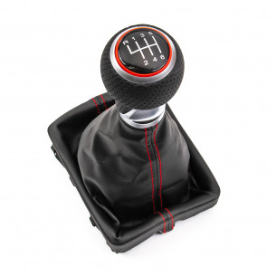 Pomello Del Cambio Cuffia Pu Pelle Per Audi A6 4F C6 6 Marce