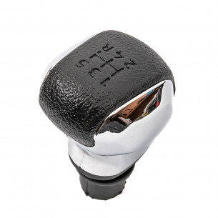 Pomello Del Cambio Cuffia Pu Pelle Per Citroen C2 Peugeot 307 308 508 5 Marce Cromo