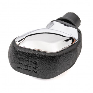 Pomello Del Cambio Cuffia Pu Pelle Per Citroen C2 Peugeot 307 308 508 5 Marce Cromo