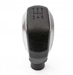 Pomello Del Cambio Cuffia Pu Pelle Per Citroen C2 Peugeot 307 308 508 5 Marce Cromo Opaco