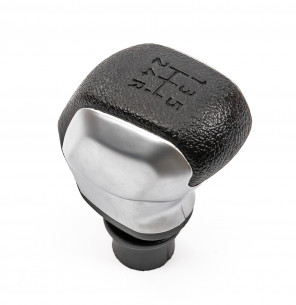 Pomello Del Cambio Cuffia Pu Pelle Per Citroen C2 Peugeot 307 308 508 5 Marce Cromo Opaco