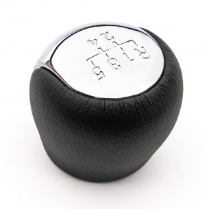 Pomello Del Cambio Cuffia Pu Pelle Per Hyundai Elantra Kia Soul 5 Marce Cromo