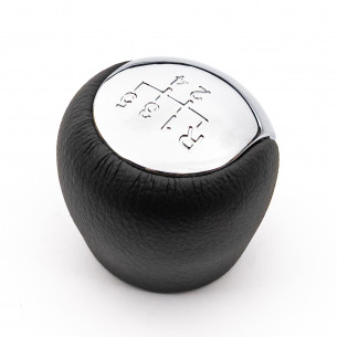 Pomello Del Cambio Cuffia Pu Pelle Per Hyundai Elantra Kia Soul 5 Marce Cromo