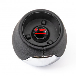 Pomello Del Cambio Cuffia Pu Pelle Per Hyundai Elantra Kia Soul 5 Marce Cromo