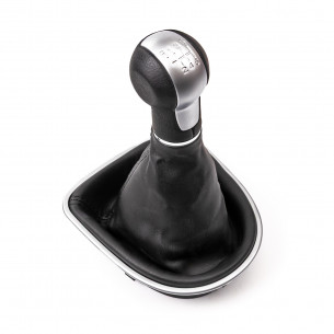 Pomello Del Cambio Cuffia Pu Pelle Per Seat Altea Leon II Toledo III 6 Marce - Aftermarket
