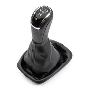 Pomello Del Cambio Cuffia Pu Pelle Per Skoda Fabia I 5 Marce - Aftermarket